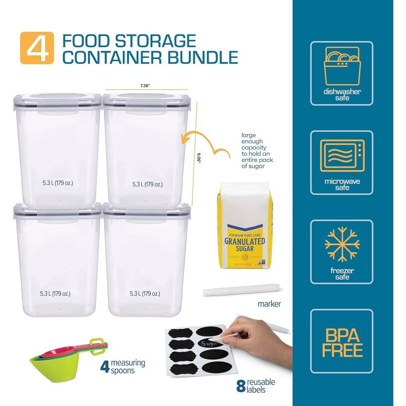 Flour Sugar Storage Containers - Image 2