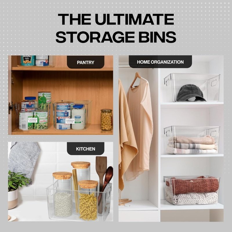 ClearSpace Clear Plastic Storage Bins - Image 3