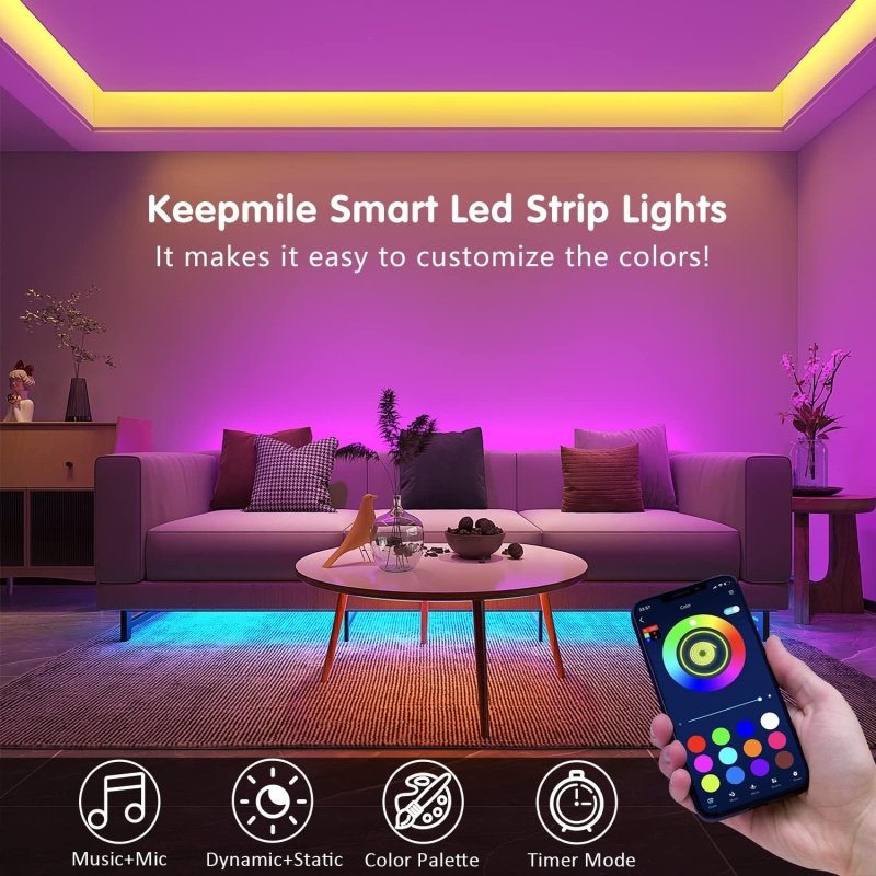 Keepsmile 100ft Led Strip Lights - Image 4