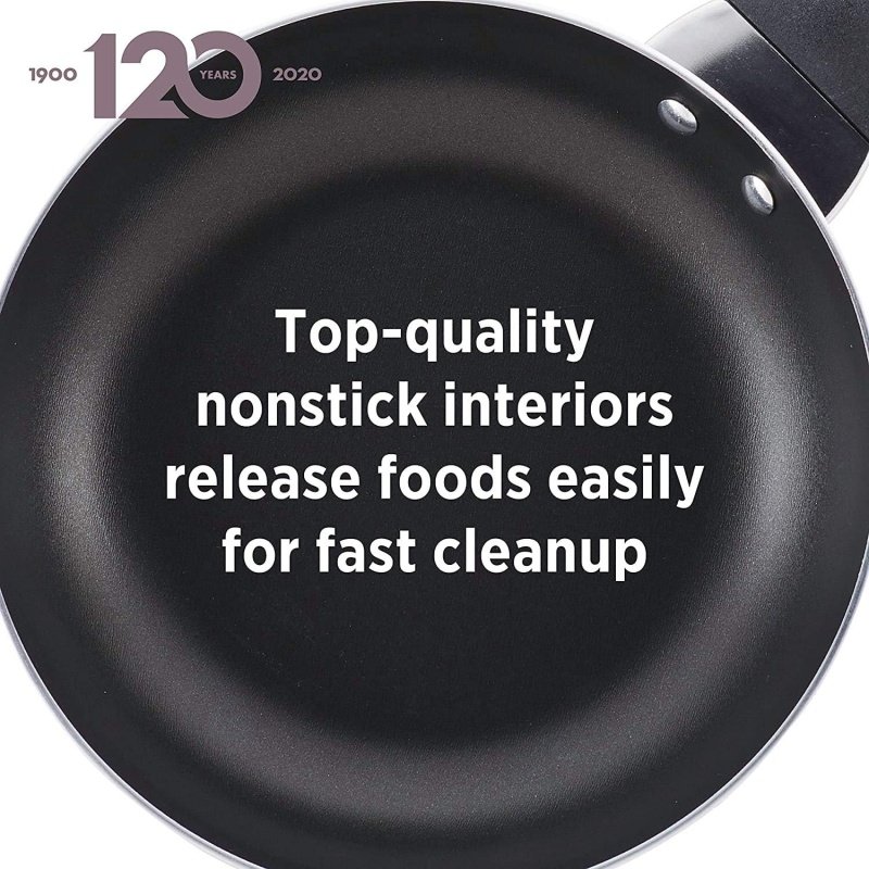 Farberware Dishwasher Safe Nonstick Cookware Pots and Pans Set - Image 4