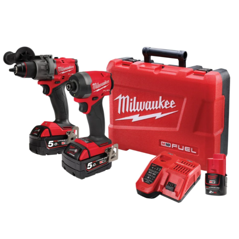 Milwaukee 2 Piece 18V 5.0Ah FUEL Cordless Combo Kit